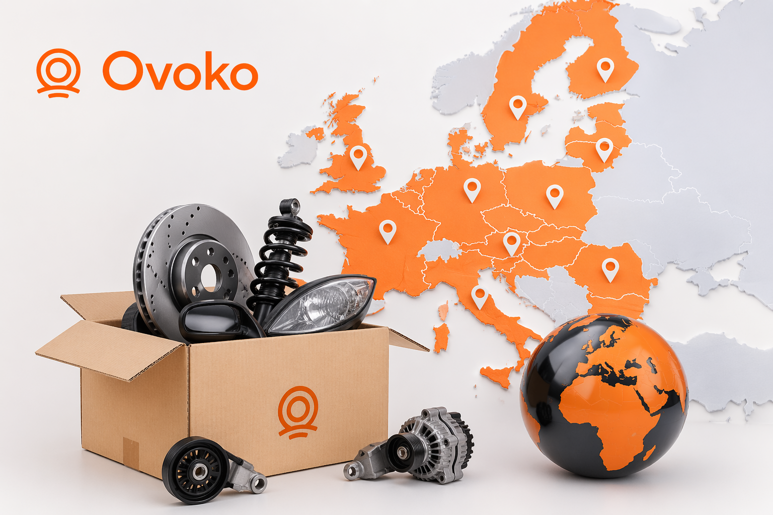 Sprzedaż części samochodowych w Europie